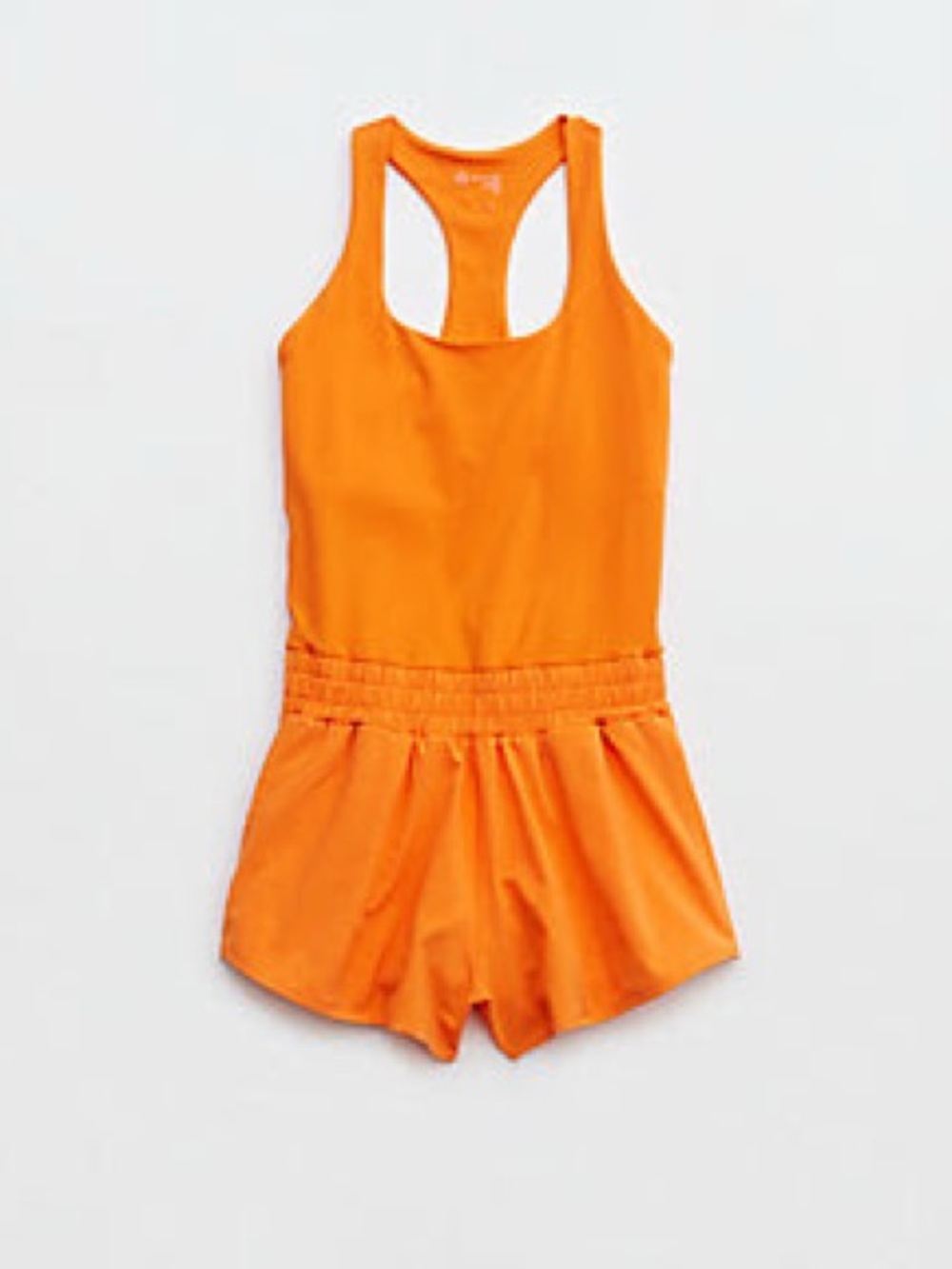 Aerie Bright Orange Racerback athletic Romper